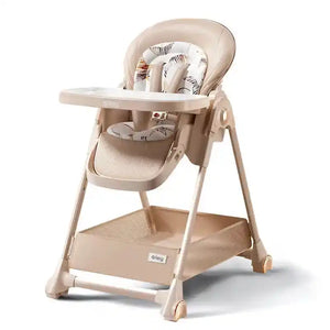 Multifunctional Foldable Baby High Chair Adjustable Height Feeding Chair Can Sit Can Lie Toddle Play Chair - PrimeandBeauty