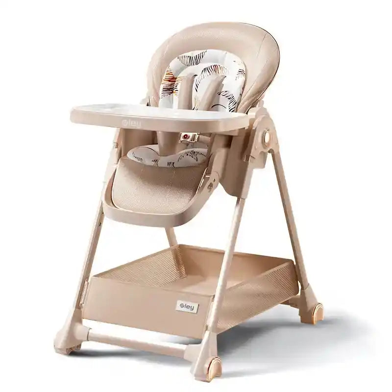 Multifunctional Foldable Baby High Chair Adjustable Height Feeding Chair Can Sit Can Lie Toddle Play Chair - PrimeandBeauty