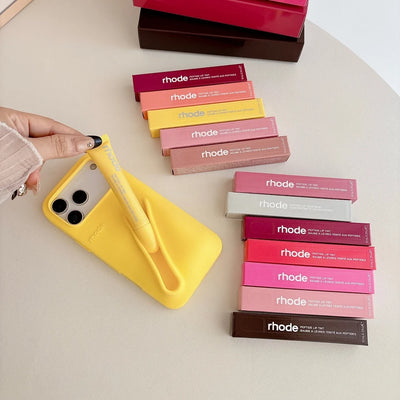 Rhode Silicone iPhone Case with Lip Gloss Holder & Box