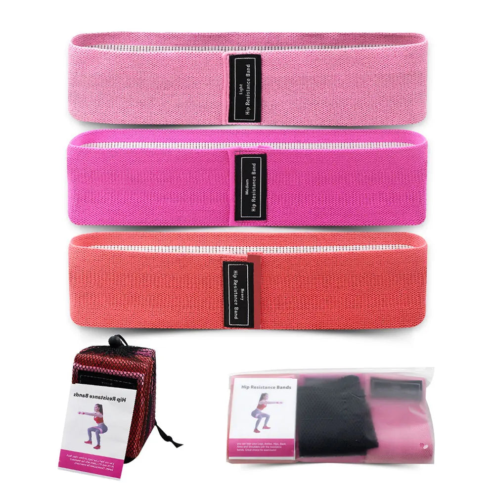 3Pcs Resistance Bands Non-Slip Exercise Bands Workout Bands Stretch Bands for Women & Men Home Gym Fitness Yoga Pilates - PrimeandBeauty