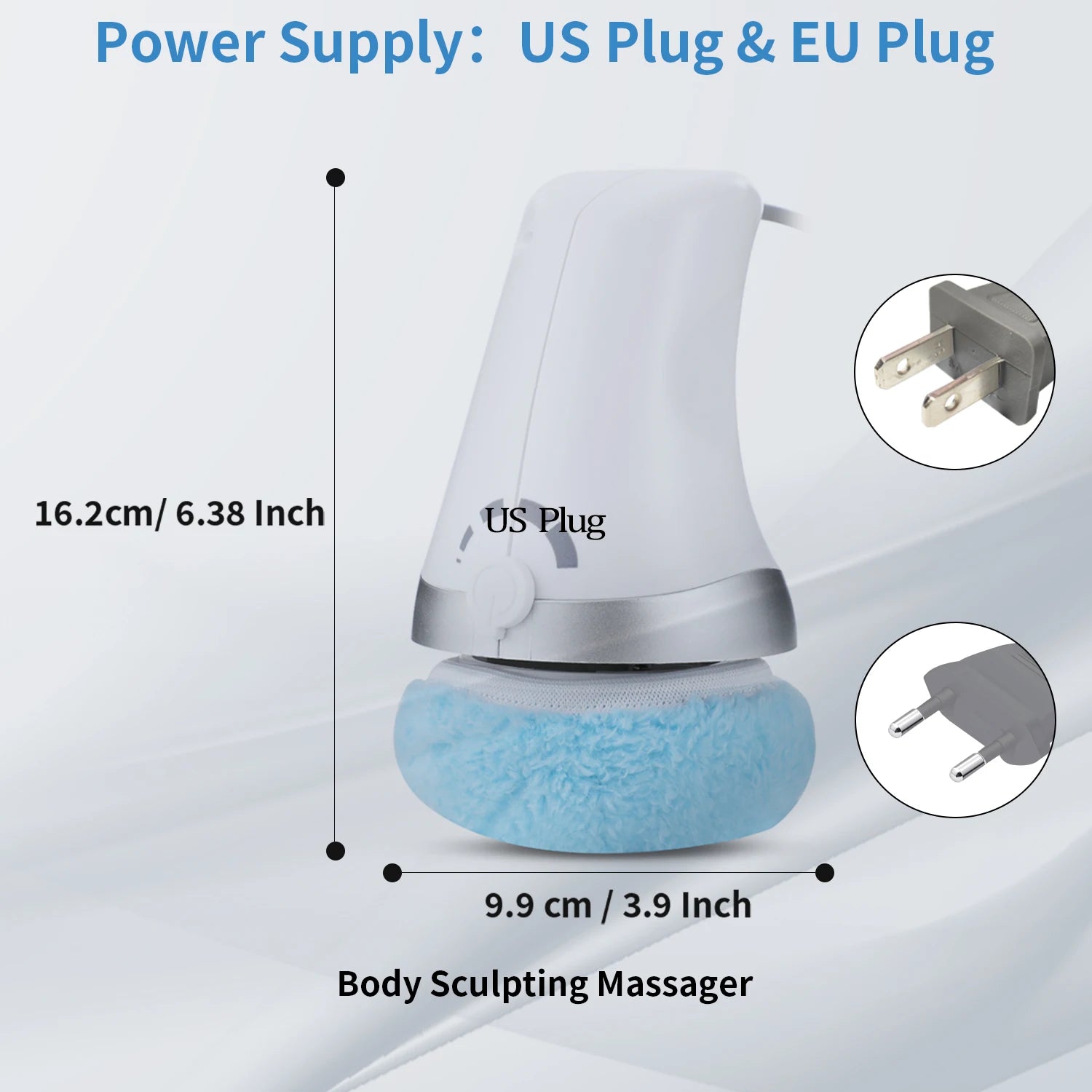 Advanced Body Shaping Massage And Cellulite Fighter, Handheld Body Sculpting Massager With 3 Reusable Pads, - PrimeandBeauty