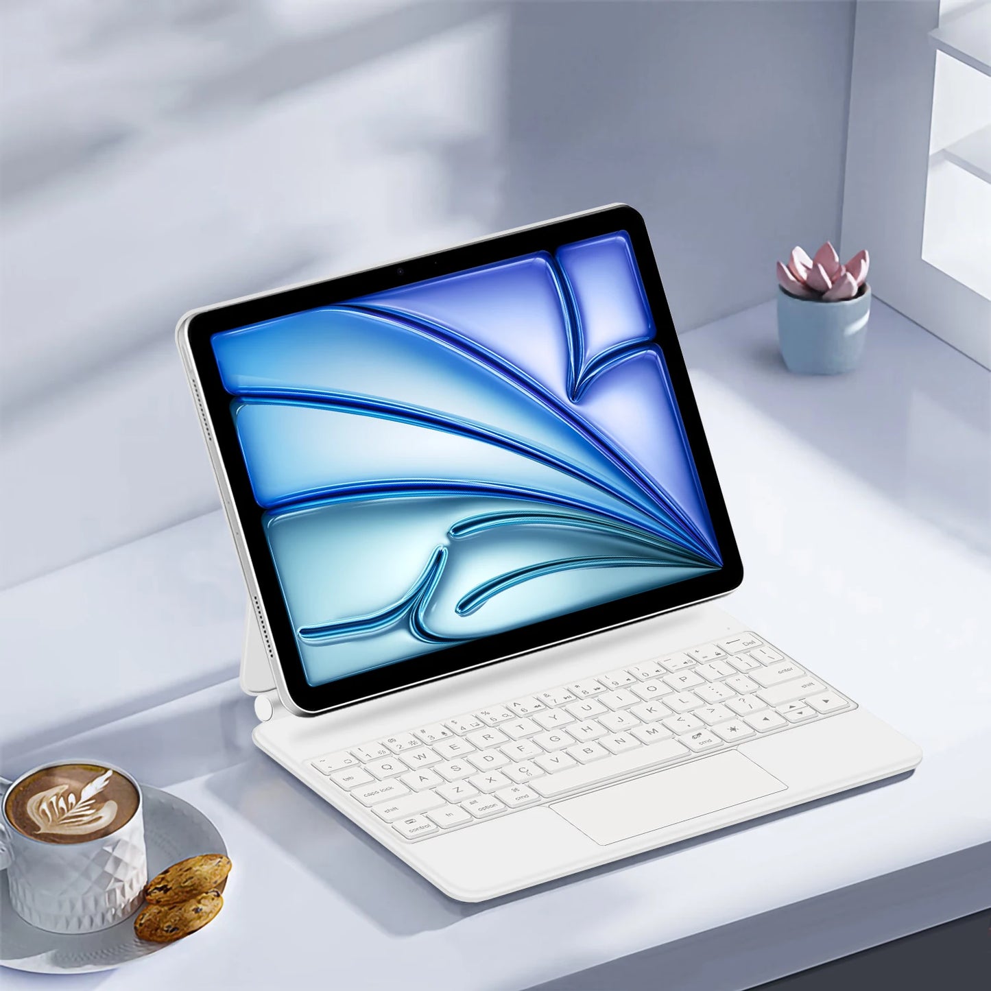 Magic Keyboard for iPad Air 11 Inch 13 M2 3rd Air 5th 4th 10.9" M4 Pro 11/12.9 6th Smart Cover Case Folio Multi-touch Backlight