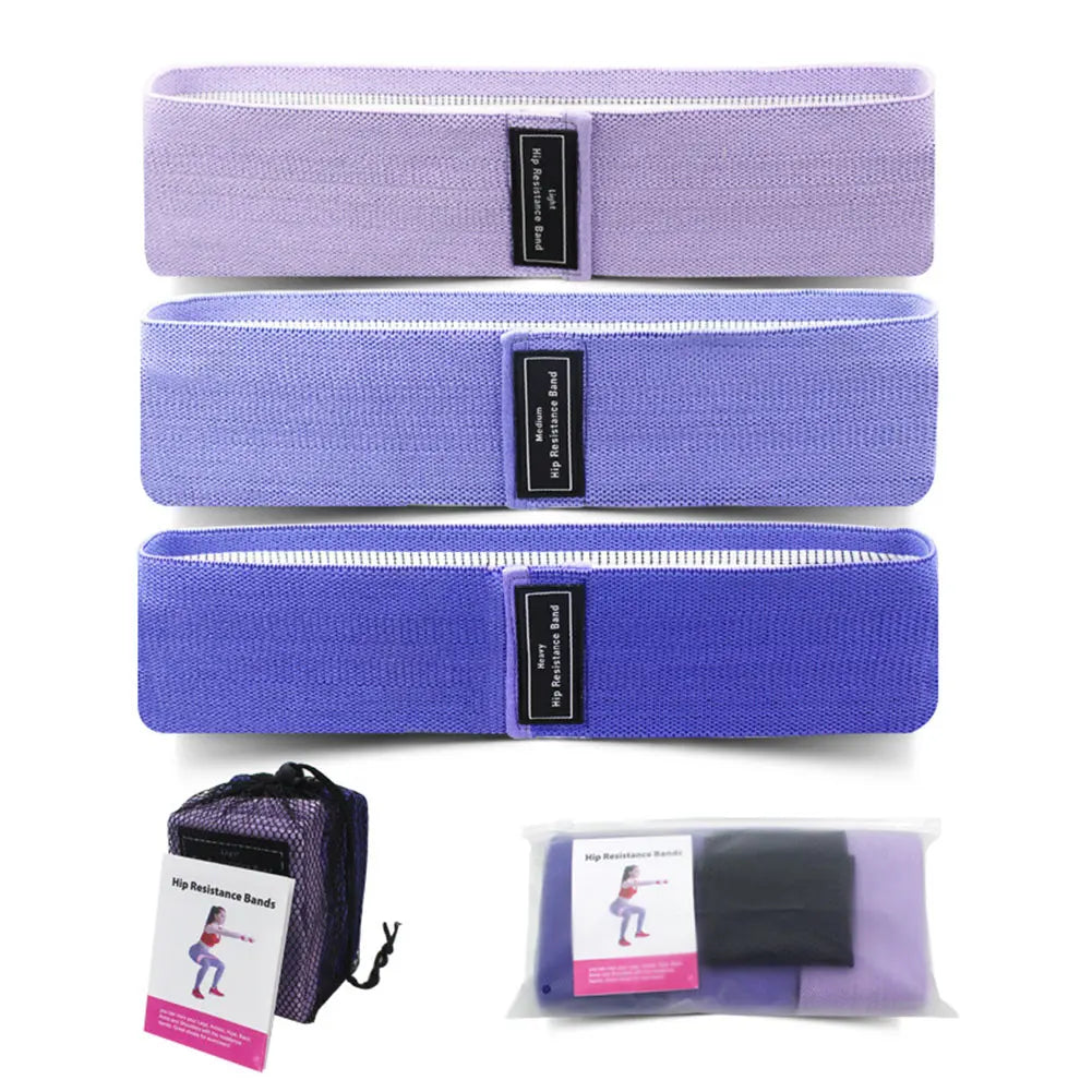 3Pcs Resistance Bands Non-Slip Exercise Bands Workout Bands Stretch Bands for Women & Men Home Gym Fitness Yoga Pilates - PrimeandBeauty