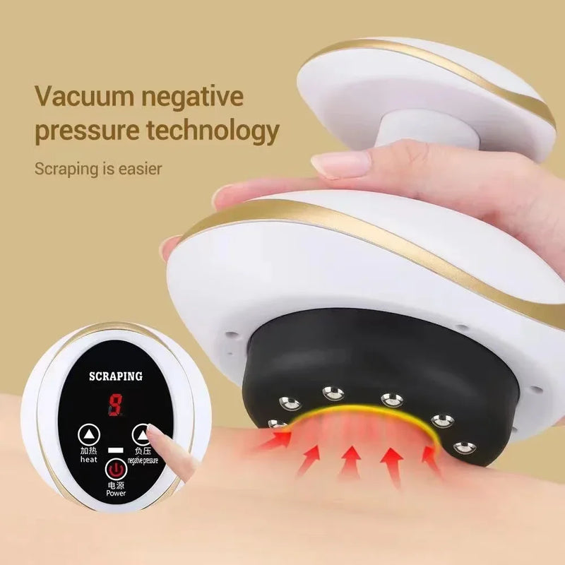 Electric Massage Meridian Brush Universal Body Dredging Cupping Scraping Instrument  Abdominal And Back Massager For Home - PrimeandBeauty