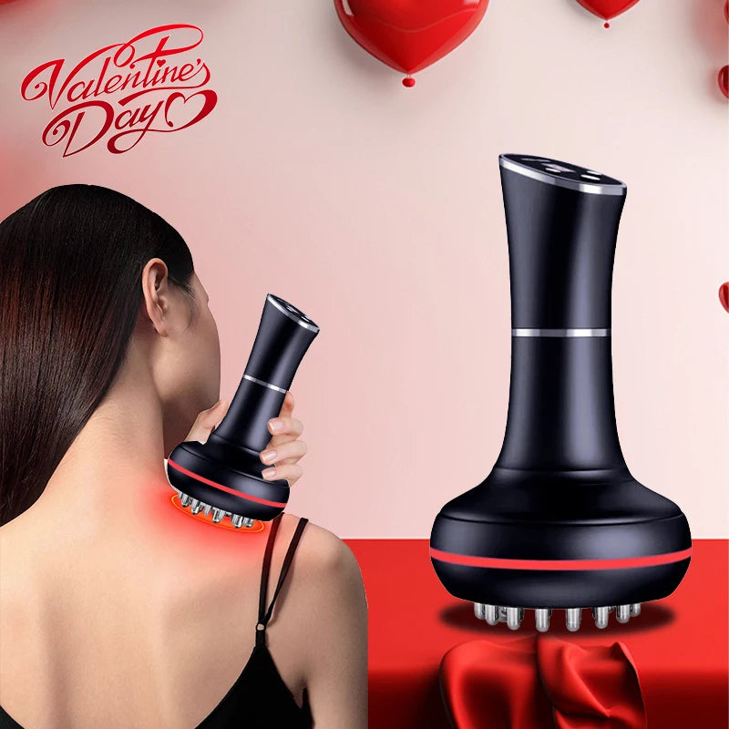 Household electric meridian brush leg abdomen shoulder and neck massager scraping instrument relax the muscles of the whole body - PrimeandBeauty