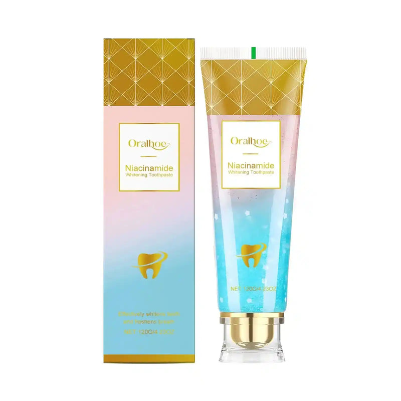 Niacinamide Whitening Toothpaste Remove Yellow Teeth Smoke Stains Improve Oral Smell Breath Fresh Tooth Bleaching Care Product - PrimeandBeauty