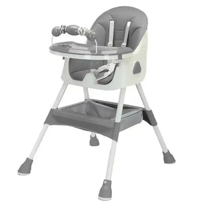 UBRAVOO Foldable Baby High Chair 6 Months Plus, with Large Antislip Pad & ToyRack, Easy to Clean Feeding , E500 - PrimeandBeauty