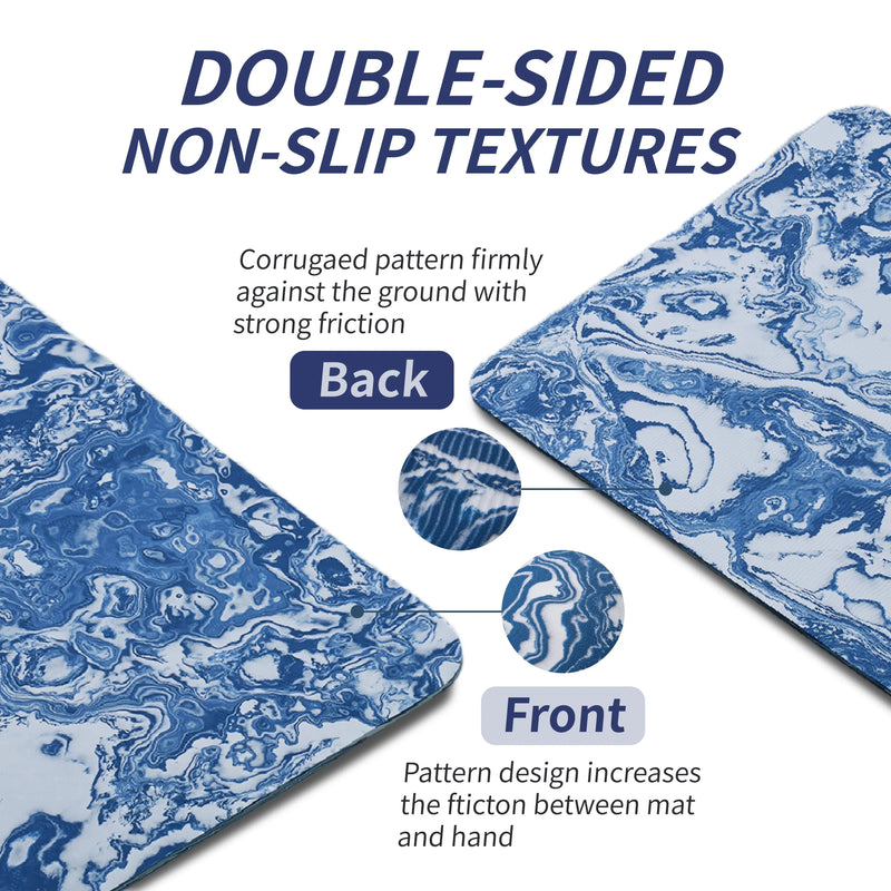 Yoga Mat, Exercise Yoga Mat Print with Non-Slip Design, Professional TPE Exericise Mat,Pilates Fitness and Floor Exercises - PrimeandBeauty