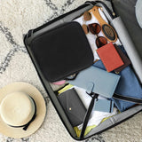 Makeup Organizer with Mirror Light 3 Adjustable Brightness Travel Train Case Cosmetic Bag Portable Storage Partition Waterproof - PrimeandBeauty