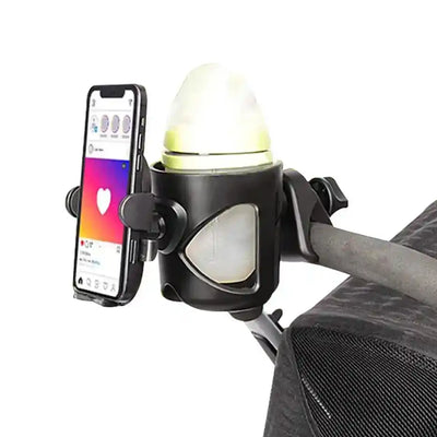 Cup Holder For Stroller Phone Support Outing Travel Universal Pram Kids Bicycle Baby Stroller Accessories Anti-Slip Design 1Pc - PrimeandBeauty