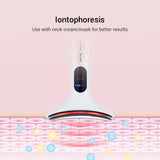 Emeka Neck Beauty Device EMS Microcurrent Chin Facial Lifting LED Firming Rejuvenation Anti Wrinkle Skin Care Face Massager