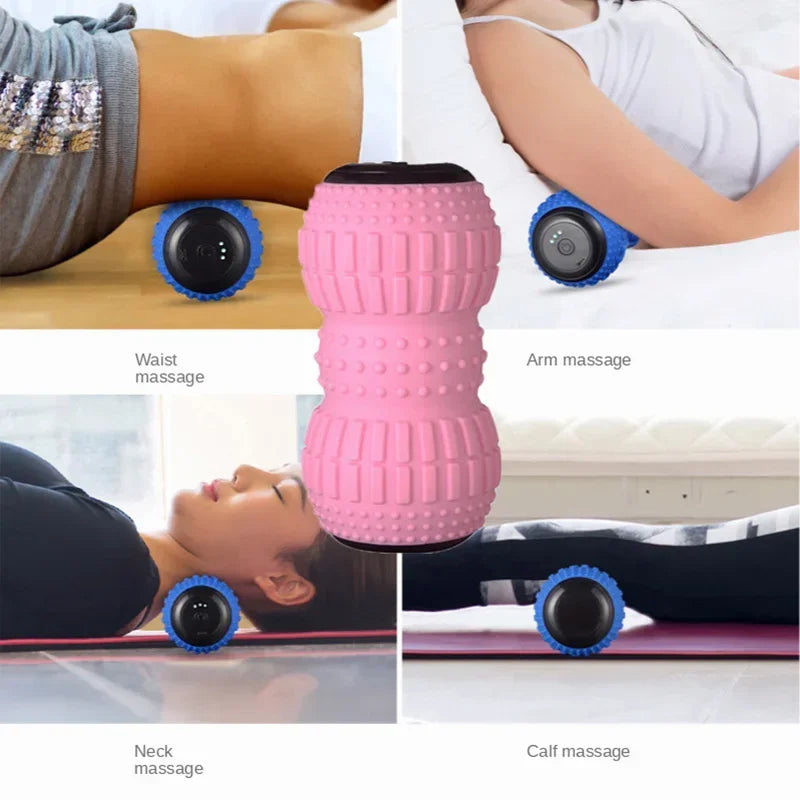 Yoga Fascia Ball Electric Peanut Ball USB Rechargeable Massage Ball Leg Muscle Relaxer Shoulder Neck Waist Massage Muscle Relax - PrimeandBeauty
