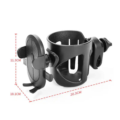 Cup Holder For Stroller Phone Support Outing Travel Universal Pram Kids Bicycle Baby Stroller Accessories Anti-Slip Design 1Pc - PrimeandBeauty