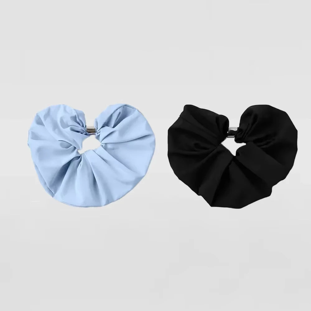 Yoga Bead It Oversized Scrunchie Exercise Blue Headband Elastic Ponytail Headband Gym Headband Women's Hair Accessories - PrimeandBeauty