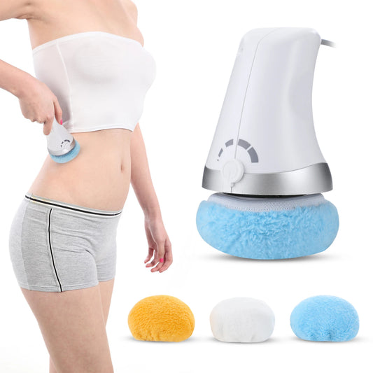 Advanced Body Shaping Massage And Cellulite Fighter, Handheld Body Sculpting Massager With 3 Reusable Pads, - PrimeandBeauty