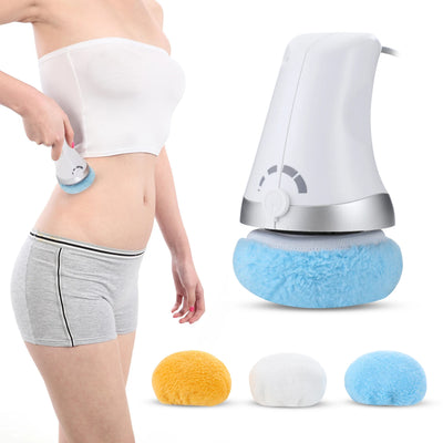 Advanced Body Shaping Massage And Cellulite Fighter, Handheld Body Sculpting Massager With 3 Reusable Pads, - PrimeandBeauty