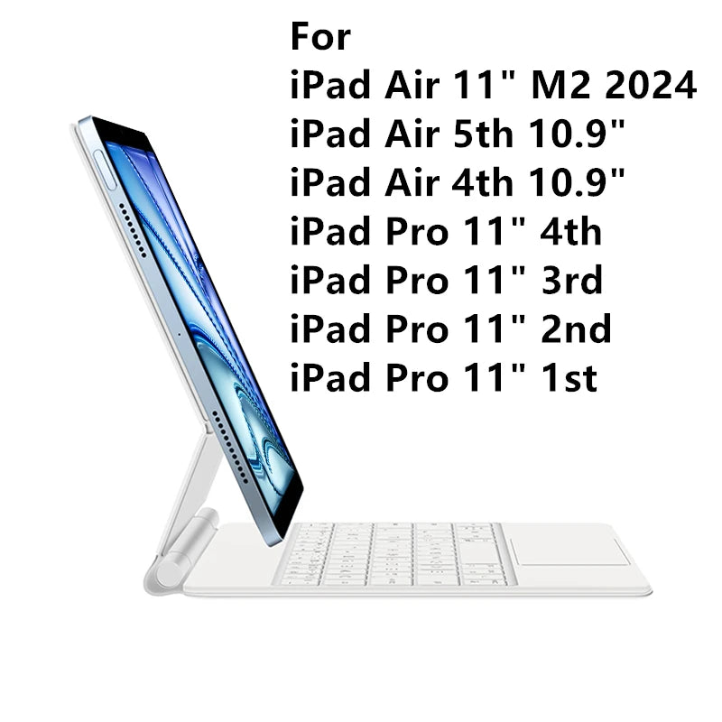 Magic Keyboard for iPad Air 11 Inch 13 M2 3rd Air 5th 4th 10.9" M4 Pro 11/12.9 6th Smart Cover Case Folio Multi-touch Backlight