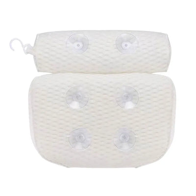 Bathtub Pillow Bath Pillow with Anti-Slip Suction Cups 3D Mesh Tub Pillow Supports Head Back Neck Spa Pillow for Home Travel - PrimeandBeauty