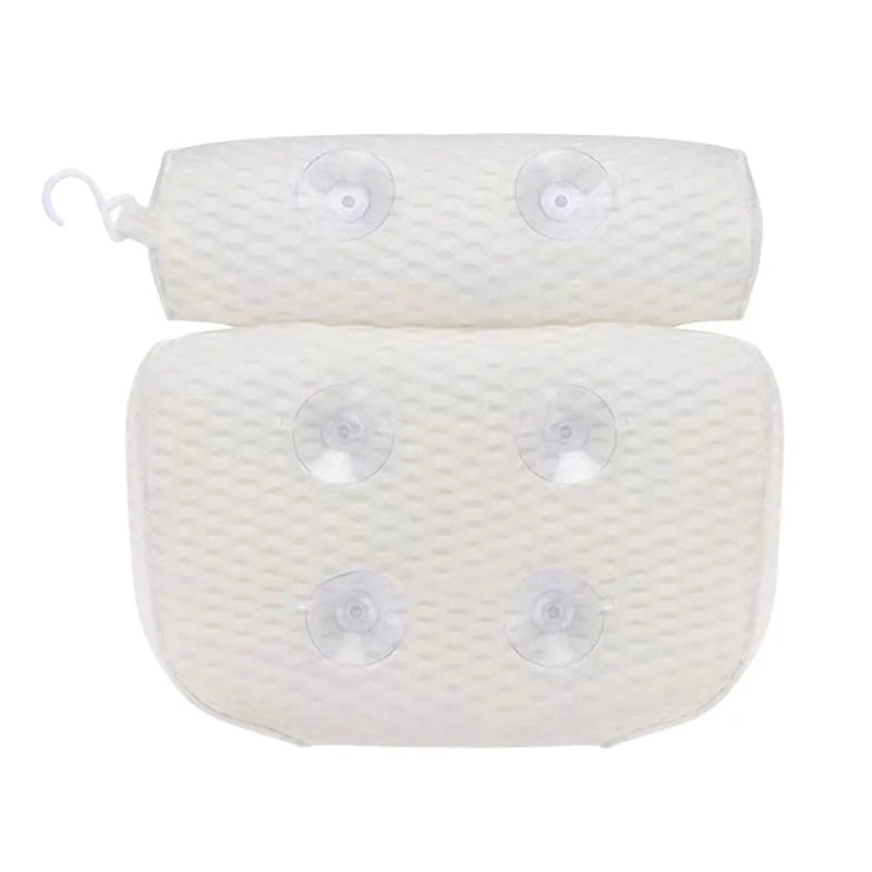 Bathtub Pillow Bath Pillow with Anti-Slip Suction Cups 3D Mesh Tub Pillow Supports Head Back Neck Spa Pillow for Home Travel - PrimeandBeauty