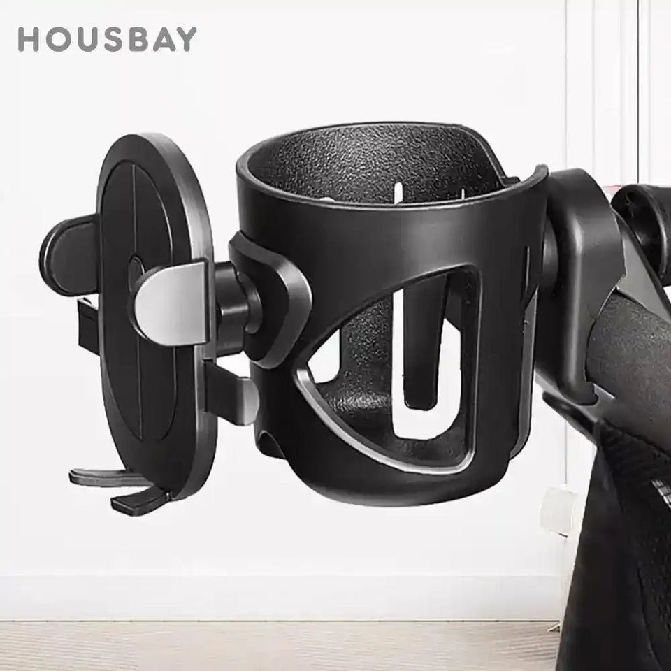 Cup Holder For Stroller Phone Support Outing Travel Universal Pram Kids Bicycle Baby Stroller Accessories Anti-Slip Design 1Pc - PrimeandBeauty
