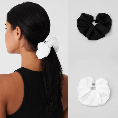 Yoga Bead It Oversized Scrunchie Exercise Blue Headband Elastic Ponytail Headband Gym Headband Women's Hair Accessories - PrimeandBeauty