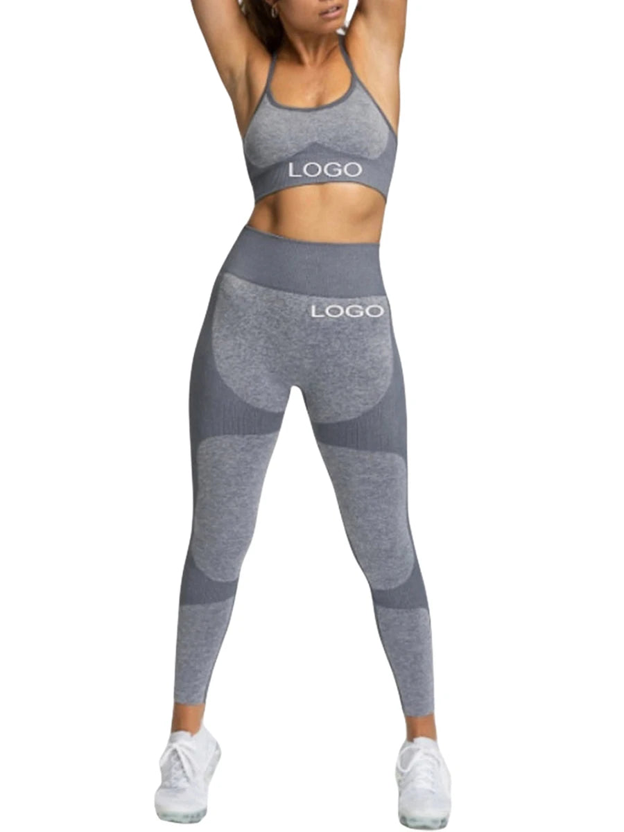 Women s Yoga Outfit Sleeveless Crop Top with High Waist Leggings 2-Piece Workout Set in Vibrant Colors for Active Wear - PrimeandBeauty