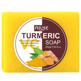 AILKE Natural Turmeric Bath Soap for Face & Body, Lightening, Cleanses Skin, Evens Tone, Reduce Spot, Radiant Skin, Oil Control - PrimeandBeauty