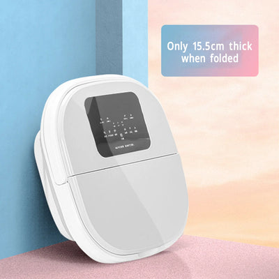 Foot Massager Spa Soaker Foot Soak Tub Smart Foldable 420W 8L Large Capacity Heating Foot Massager Spa Soaker with 8 Set Rollers - PrimeandBeauty