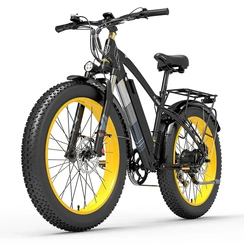 E-bike Vélo électrique à grosse opathie pour adulte, Moteur 1000W, batterie 17,5 AH, 7 vitesses, carton hydraulique, XC4000