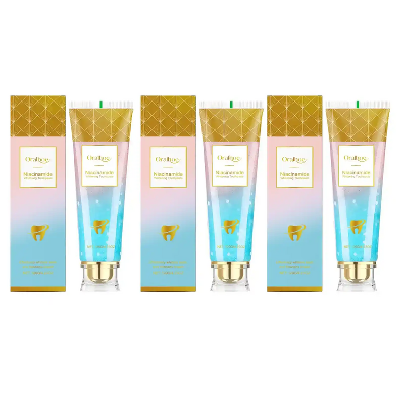 Niacinamide Whitening Toothpaste Remove Yellow Teeth Smoke Stains Improve Oral Smell Breath Fresh Tooth Bleaching Care Product - PrimeandBeauty