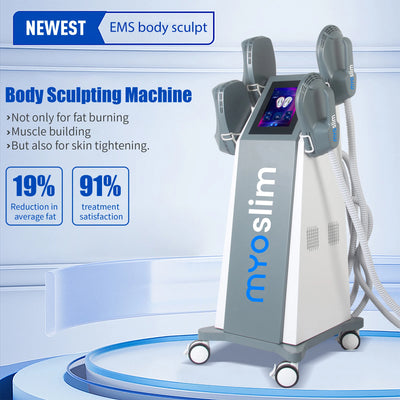 RF MYOslim Sculpt Machine New 6500W EMS Body Sculpting Muscle Stimulation Fat Slimming 15 Electromagnetic Weight Loss Technology - PrimeandBeauty