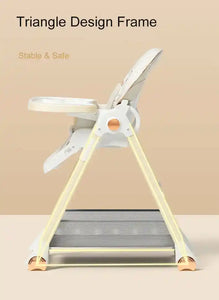Multifunctional Foldable Baby High Chair Adjustable Height Feeding Chair Can Sit Can Lie Toddle Play Chair - PrimeandBeauty
