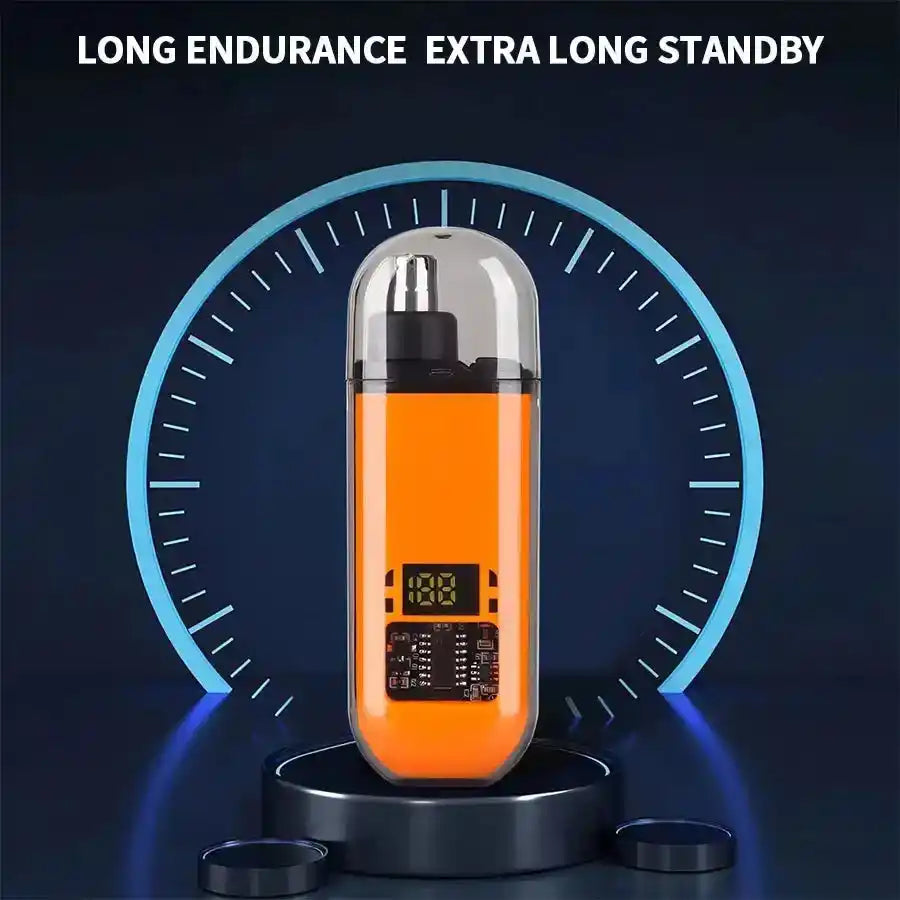 2 In 1 Electric Portable Ear And Nose Hair Trimmer Clipper 2024 Professional Painless Portable Eyebrow For Men - PrimeandBeauty