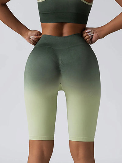 3 Pack US Local Women's Yoga Fitness Yoga Shorts, Tummy Control Yoga Shorts Seamless Ruched Booty Workout Shorts - PrimeandBeauty