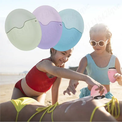 55ML Sunscreen Applicator Portable Refillable Roll on Sponge Applicator Silicone Suncream Lotion Applicators for Family Travel - PrimeandBeauty