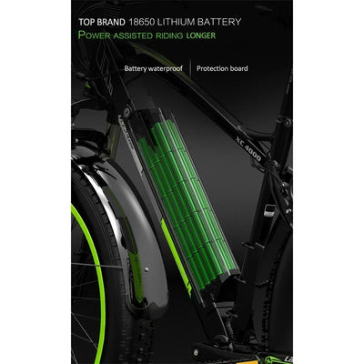 E-bike Vélo électrique à grosse opathie pour adulte, Moteur 1000W, batterie 17,5 AH, 7 vitesses, carton hydraulique, XC4000