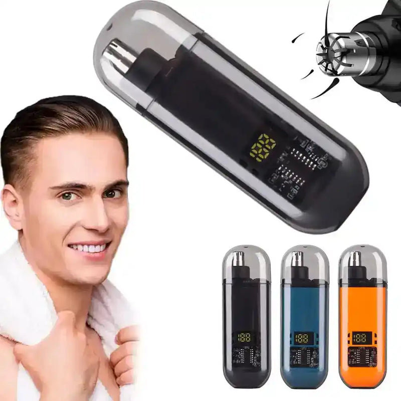 1PC Portable Electric Nose Hair Trimmer USB charging Nose Ears Hair Eyebrow Trimmer For Man Rechargeable Painless Set - PrimeandBeauty
