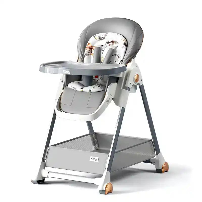 Multifunctional Foldable Baby High Chair Adjustable Height Feeding Chair Can Sit Can Lie Toddle Play Chair - PrimeandBeauty