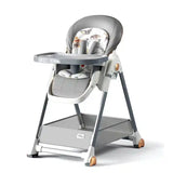 Multifunctional Foldable Baby High Chair Adjustable Height Feeding Chair Can Sit Can Lie Toddle Play Chair - PrimeandBeauty