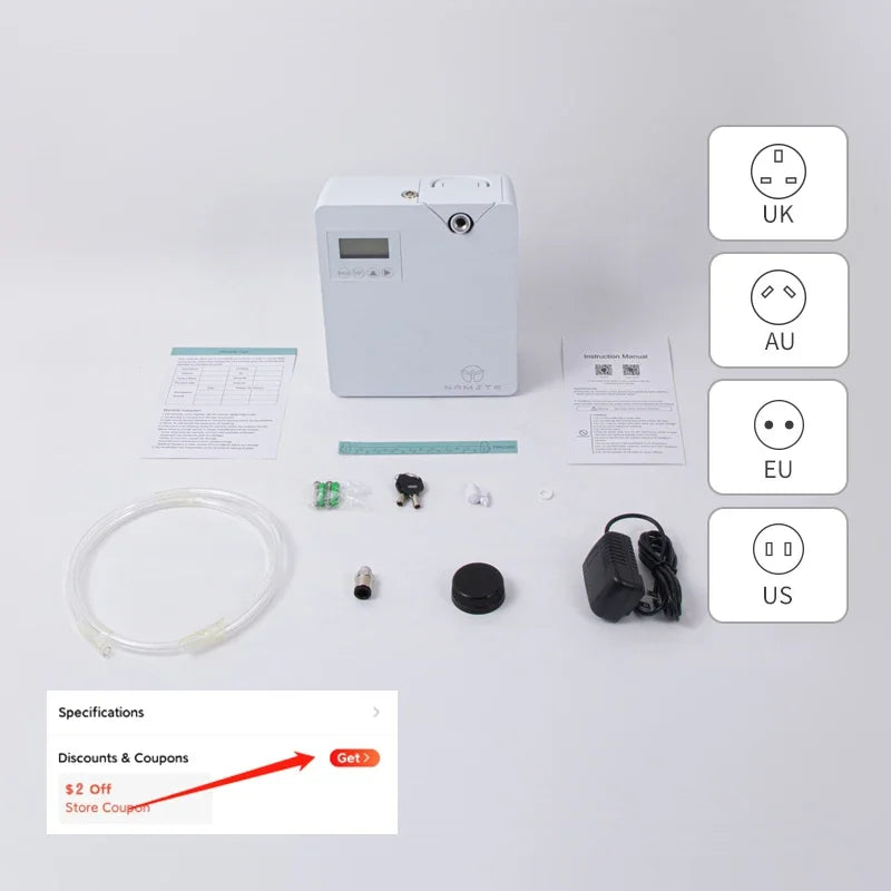 Aroma Diffuser Home Air Fresheners Sprayer Aromatherapy Scent Smart diffuser machine hvac Essential Oils Machine Oil Diffuser - PrimeandBeauty