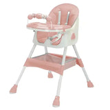 UBRAVOO Foldable Baby High Chair 6 Months Plus, with Large Antislip Pad & ToyRack, Easy to Clean Feeding , E500 - PrimeandBeauty