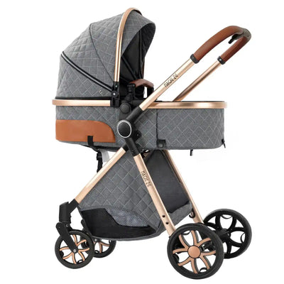 Baby Stroller 3‑in‑1 Travel System Pushchair Lightweight Pram from Birth All‑Terrain Baby Buggy Compact Fold Stroller Summer - PrimeandBeauty
