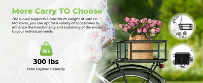 1000 Peak Electric Bike for Adults,up 80 Miles Removable Battery Ebike, 26" Electric E Bike with 7-Speed,Adult Electric Bicycles