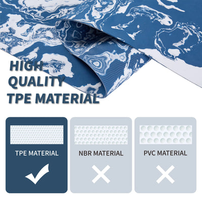 Yoga Mat, Exercise Yoga Mat Print with Non-Slip Design, Professional TPE Exericise Mat,Pilates Fitness and Floor Exercises - PrimeandBeauty