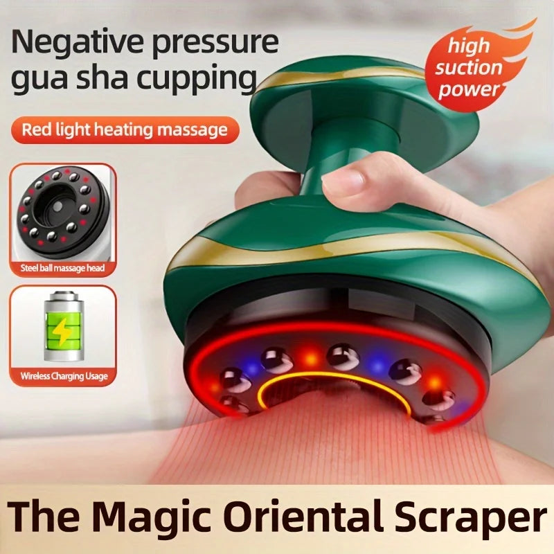Electric Massage Meridian Brush Universal Body Dredging Cupping Scraping Instrument  Abdominal And Back Massager For Home - PrimeandBeauty