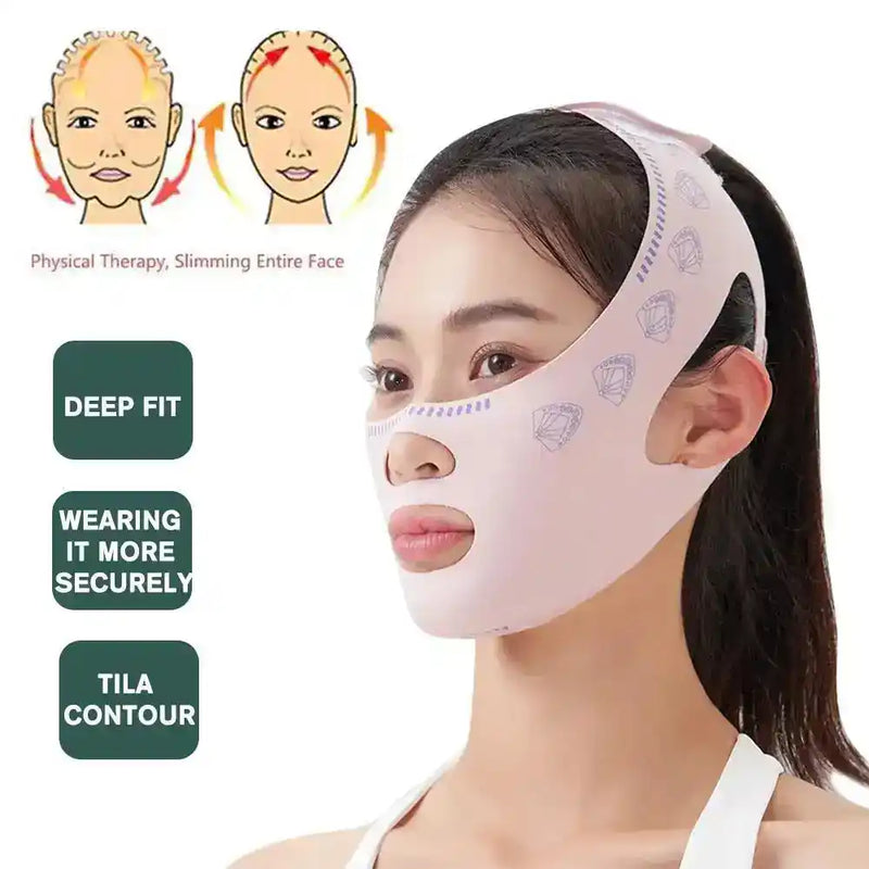 Chin Cheek Slimming Bandage V Shaper V Line Lifting Mask Face Lifting Anti Wrinkle Strap Band Sleeping Mask Beauty Health - PrimeandBeauty