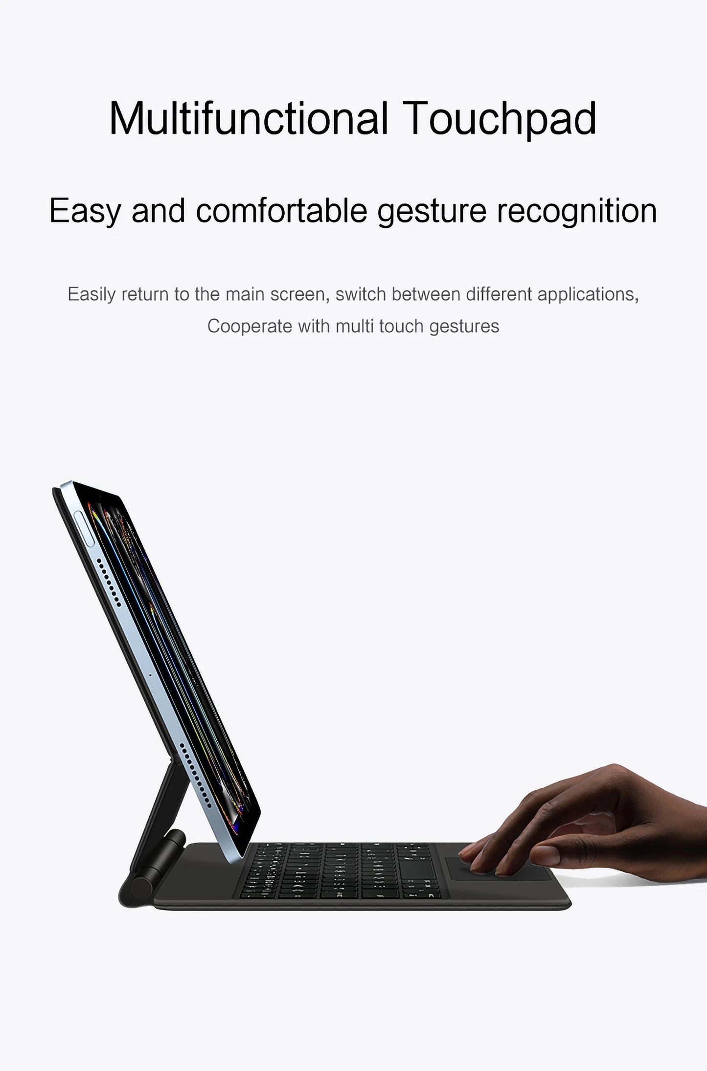 Magic Keyboard for iPad Air 11 Inch 13 M2 3rd Air 5th 4th 10.9" M4 Pro 11/12.9 6th Smart Cover Case Folio Multi-touch Backlight