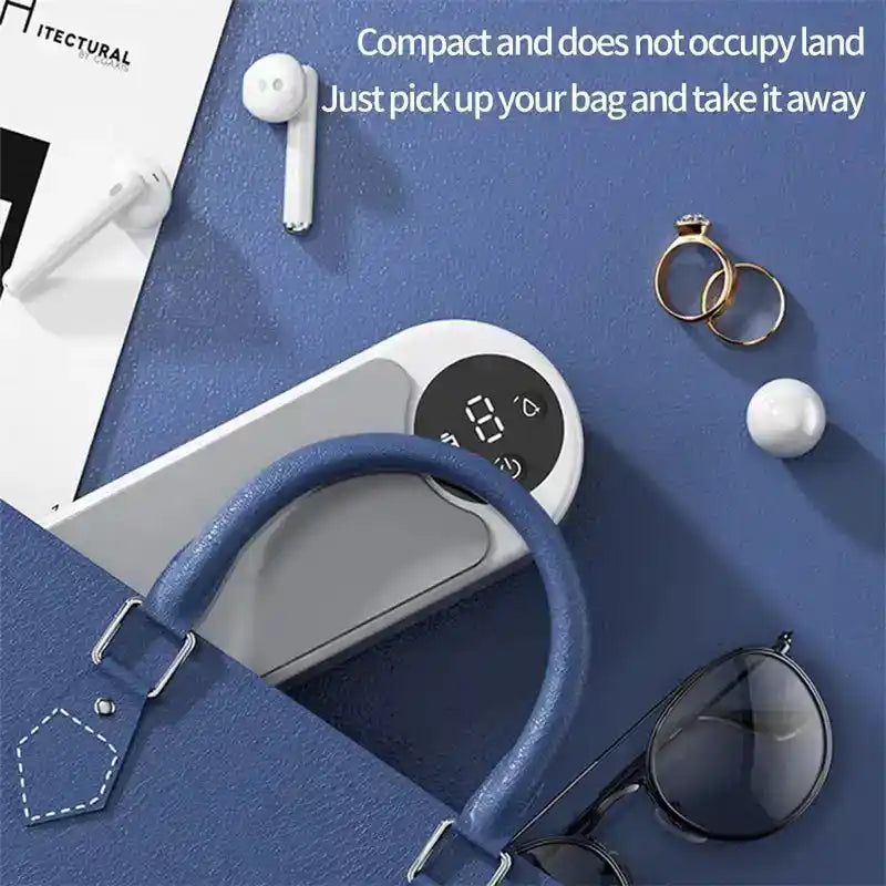 Portable Household Cleaning Machine, 450ml Clean Pod Ultrasonic Cleaner, Jewelry Cleaner Machine for Ring, Glasses, Makeup Brush - PrimeandBeauty