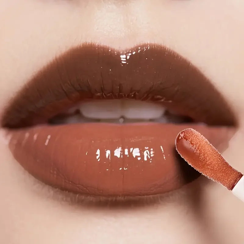 4pcs Dark Brown Lip Kit - Lip Liner + Lip Glaze, Waterproof & Long-Lasting Matte Effect,Versatile for Casual & Formal Occasions,