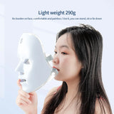 Rechargeable Facial LED Mask 7 Colors LED Photon Therapy Skin Rejuvenation Anti Acne Wrinkle Removal Beauty Mask Skin Brightenin - PrimeandBeauty